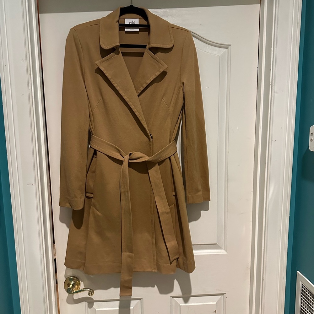 CAbi Tan Trench Coat with Belt